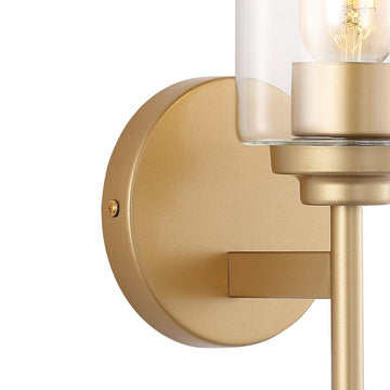 Juno Farmhouse Industrial Iron Cylinder LED Sconce - JONATHAN Y